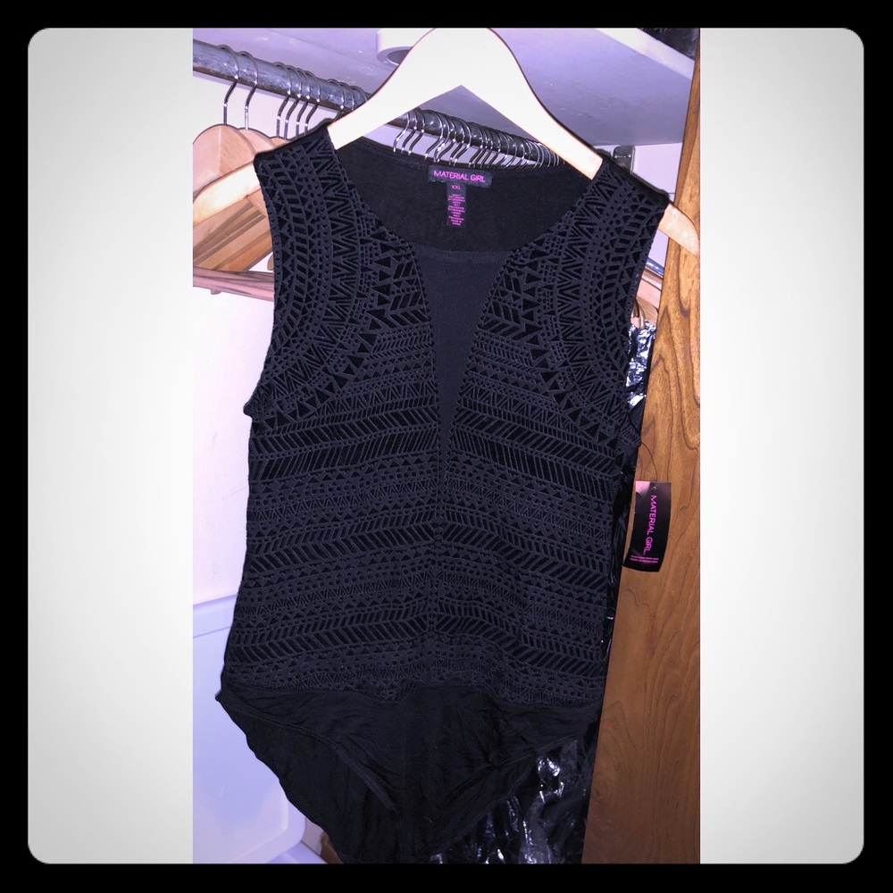 Madonna Material Girl Body suit; black; velvet